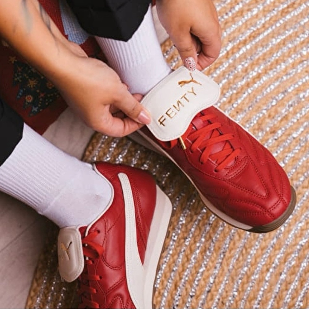 Women's PUMA Fenty (Rihanna) *Avanti L 'Club Red' Size 6 - Picture 5 of 15